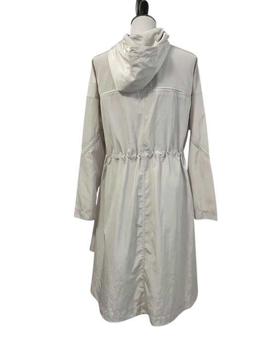 Athleta Womens Solar Wind & Rain Anorak Jacket Sz Medium Oatmeal Hooded - Picture 5 of 15